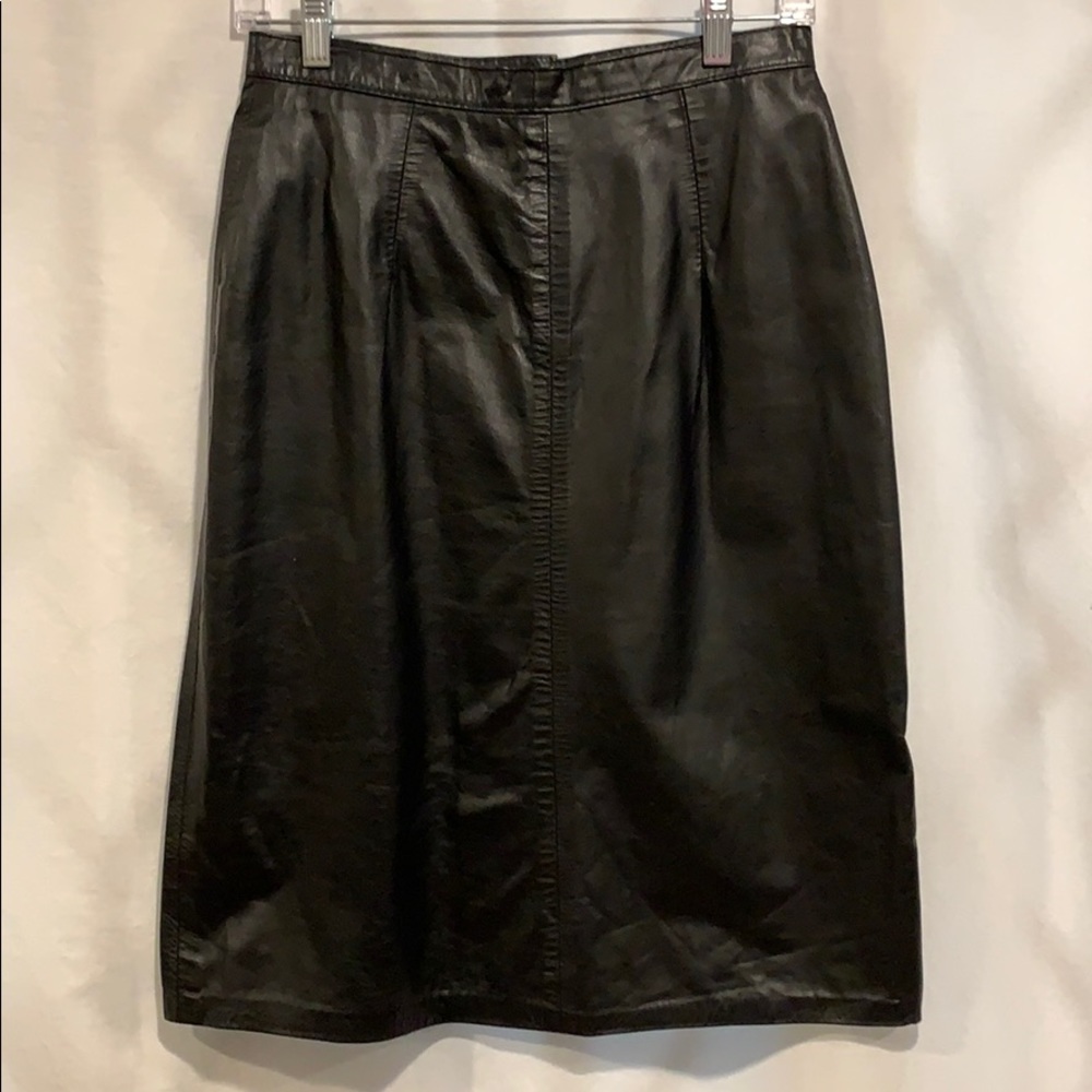 80’s Vintage Genuine Leather Skirt